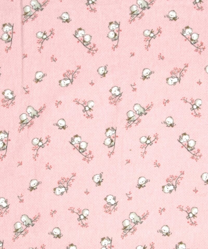 ΣΕΝΤΟΝΑΚΙ ΛΙΚΝΟΥ bebe Birds 15 80X110 Pink Flannel cotton 100% 4740479