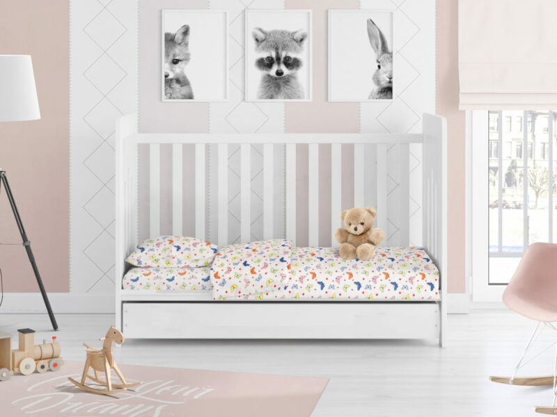 ΣΕΝΤΟΝΙΑ ΕΜΠΡΙΜΕ ΣΕΤ 3 τεμ bebe Butterfly 49 120X160 Rotary Print Cotton 100% 3488658