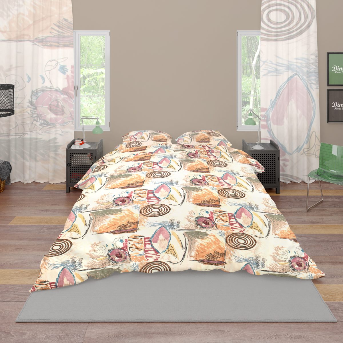 ΣΕΝΤΟΝΙΑ ΕΜΠΡΙΜΕ ΣΕΤ 2 τεμ Μελτέμι 159 160X240 Cotton 1