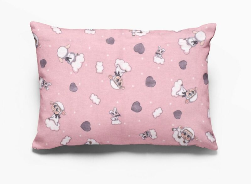 ΜΑΞΙΛΑΡΟΘΗΚΗ ΕΜΠΡΙΜΕ kids Προβατάκι 05 50Χ70 Pink Flannel cotton 100%