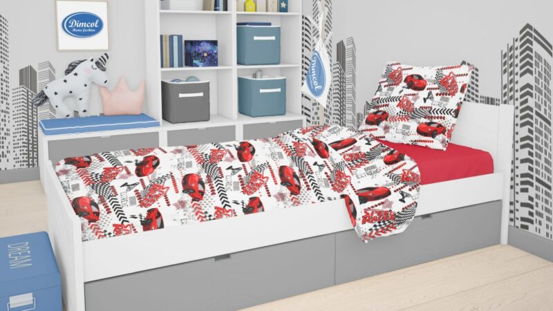 ΣΕΝΤΟΝΙΑ ΕΜΠΡΙΜΕ ΣΕΤ 3 τεμ kids Speed Racer 290 160X240 Rotary Print Cott/Pol 70/30 5304761