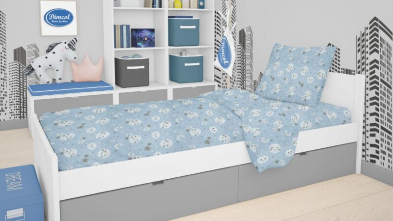 ΣΕΝΤΟΝΙΑ ΕΜΠΡΙΜΕ ΣΕΤ 2 τεμ kids Smile 81 160X240 Blue Cotton 100% 3541949