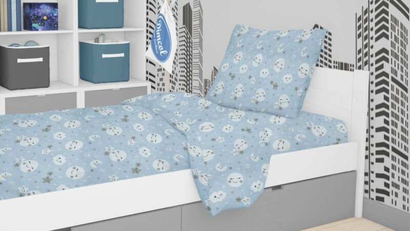 ΣΕΝΤΟΝΙΑ ΕΜΠΡΙΜΕ ΣΕΤ 3 τεμ kids Smile 81 160X240 Blue Cotton 100% 3541998