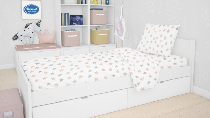 ΣΕΝΤΟΝΙΑ ΕΜΠΡΙΜΕ ΣΕΤ 3 τεμ kids Star 103 160X240 Grey Cotton 100% 3542010