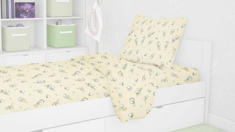 ΣΕΝΤΟΝΙΑ ΕΜΠΡΙΜΕ ΣΕΤ 3 τεμ kids Birds 16 160Χ240 Ecru Flannel cotton 100% 3542041