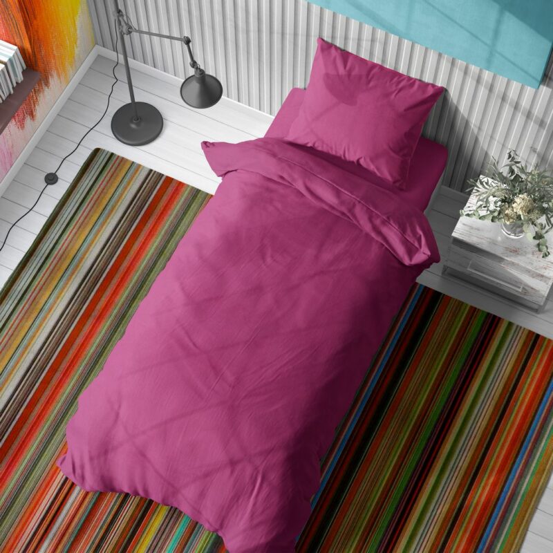 ΠΑΠΛΩΜΑΤΟΘΗΚΗ Solid 499 160Χ240 Fuchsia Cotton 100% 3542327