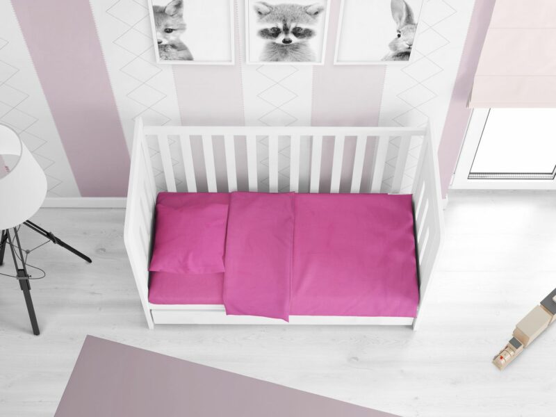ΠΑΠΛΩΜΑΤΟΘΗΚΗ bebe Solid 499 120Χ160 Fuchsia Cotton 100% 3542348