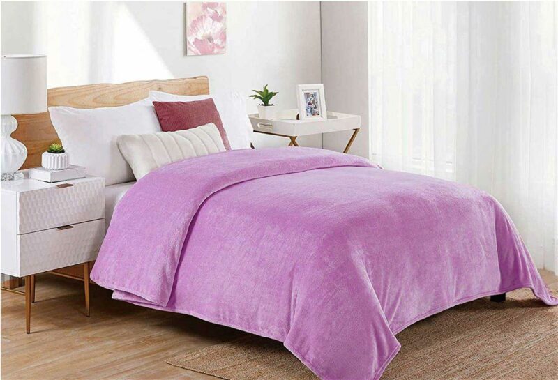 ΚΟΥΒΕΡΤΑ CORAL FLEECE Polyester 220X240 Μονόχρωμη 05 Lila 3542509