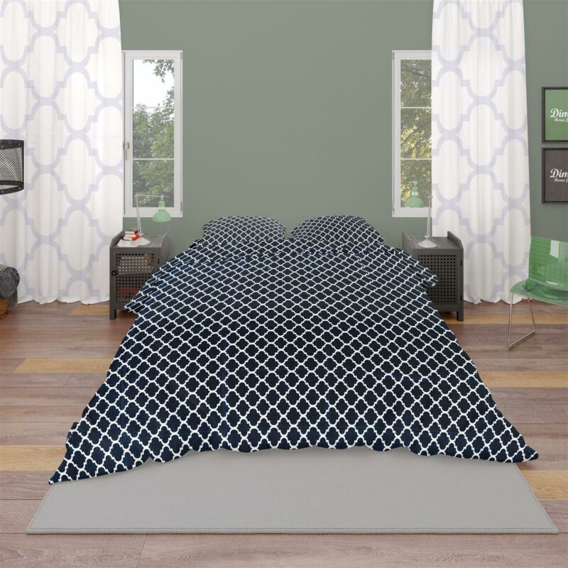 ΣΕΝΤΟΝΙΑ ΕΜΠΡΙΜΕ ΣΕΤ 4 τεμ Windows 175 240X270 Dark blue-White Cotton 100% 3542606