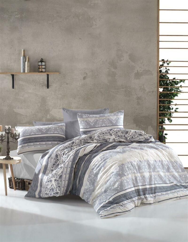 ΣΕΝΤΟΝΙΑ ΕΜΠΡΙΜΕ ΣΕΤ 4 τεμ Ανδρομάχη 317 220Χ240 Grey Cott/Pol 70/30 3542617