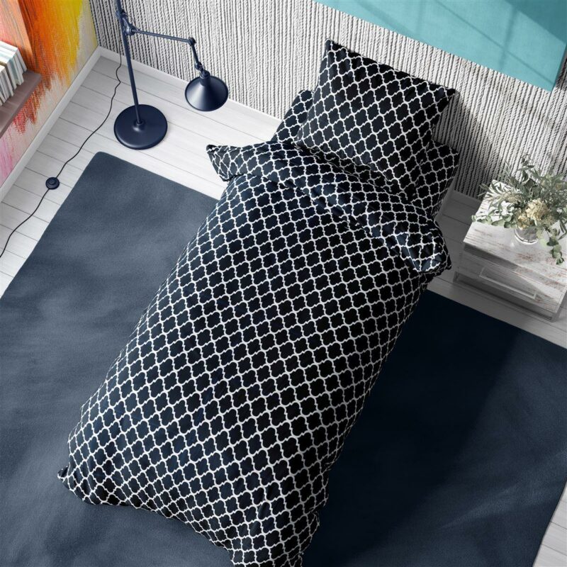 ΣΕΝΤΟΝΙΑ ΕΜΠΡΙΜΕ ΣΕΤ 3 τεμ Windows 175 160X240 Dark blue-White Cotton 100% 3542705