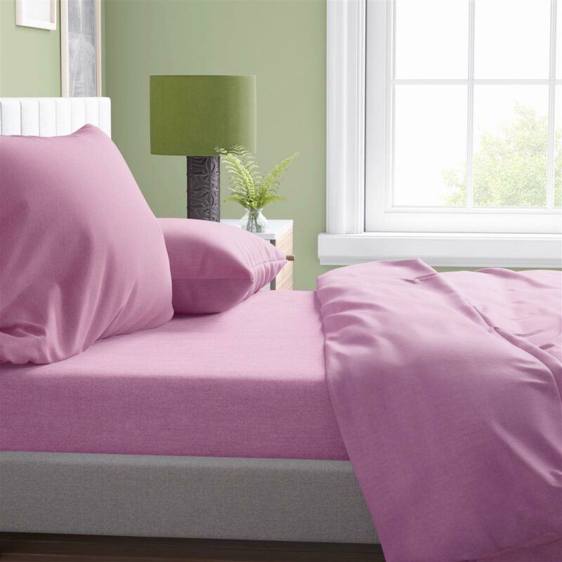 ΣΕΝΤΟΝΙΑ ΣΕΤ 4 τεμ Solid 492 220X240 Lila Cotton 100% 3542836