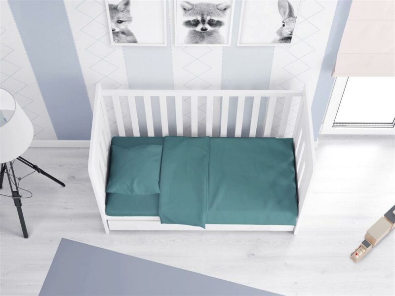 ΠΑΠΛΩΜΑΤΟΘΗΚΗ bebe Solid 494 120X160 Petrol Cotton 100% 3542888