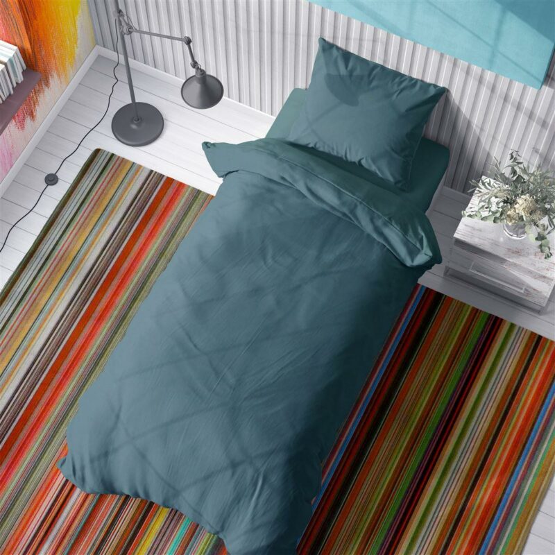 ΠΑΠΛΩΜΑΤΟΘΗΚΗ Solid 494 160X240 Petrol Cotton 100% 3542907
