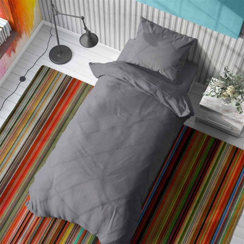 ΠΑΠΛΩΜΑΤΟΘΗΚΗ Solid 495 160Χ240 Dark grey Cotton 100% 3542909