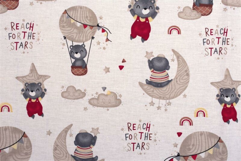 ΣΕΝΤΟΝΑΚΙ ΛΙΚΝΟΥ bebe Reach the stars 190 80Χ110 Beige Cotton 100% 3543096