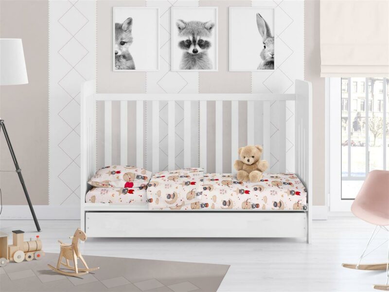 ΣΕΝΤΟΝΙΑ ΕΜΠΡΙΜΕ ΣΕΤ 3 τεμ bebe Reach the stars 190 120X160 Beige Cotton 100% 3543120