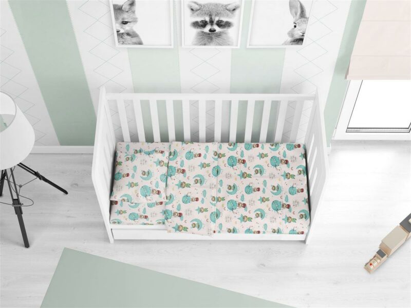 ΣΕΝΤΟΝΙΑ ΕΜΠΡΙΜΕ ΣΕΤ 3 τεμ bebe Reach the stars 192 120X160 Green Cotton 100% 3543131