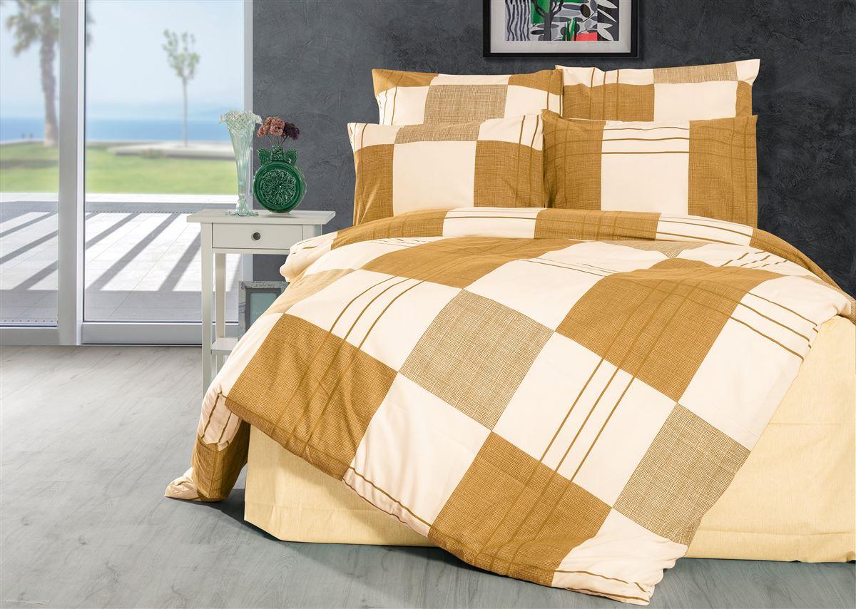 ΣΕΝΤΟΝΙΑ ΕΜΠΡΙΜΕ ΣΕΤ 3 τεμ Κίρκη 437 160Χ240 Golden Beige Cott/Pol 70/30