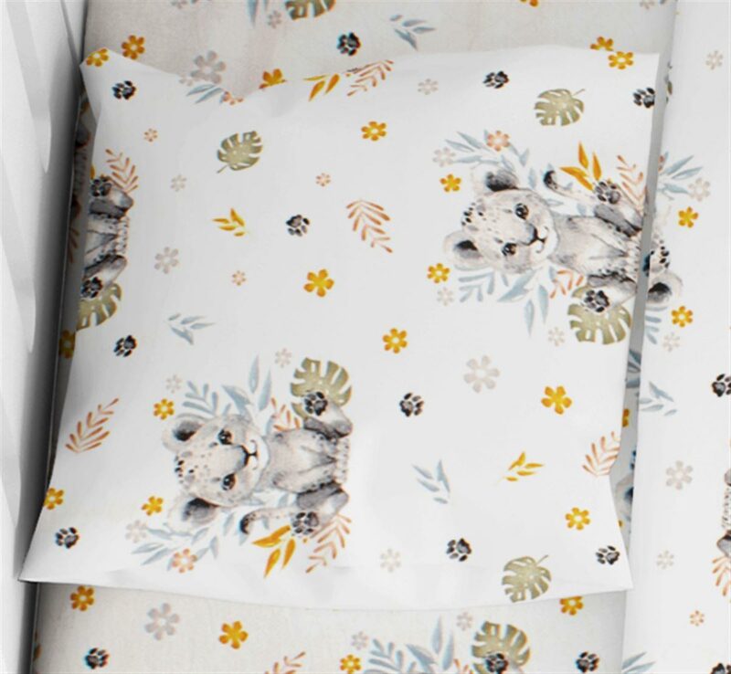 ΜΑΞΙΛΑΡΟΘΗΚΗ ΕΜΠΡΙΜΕ bebe Lion Cub 531 35X45 Grey 100% Cotton 4461089