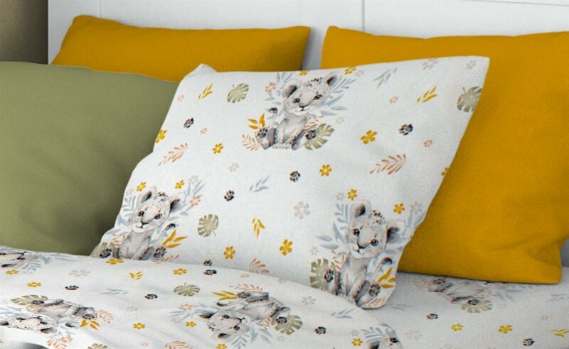ΜΑΞΙΛΑΡΟΘΗΚΗ ΕΜΠΡΙΜΕ kids Lion Cub 531 50X70 Grey 100% Cotton 4461091