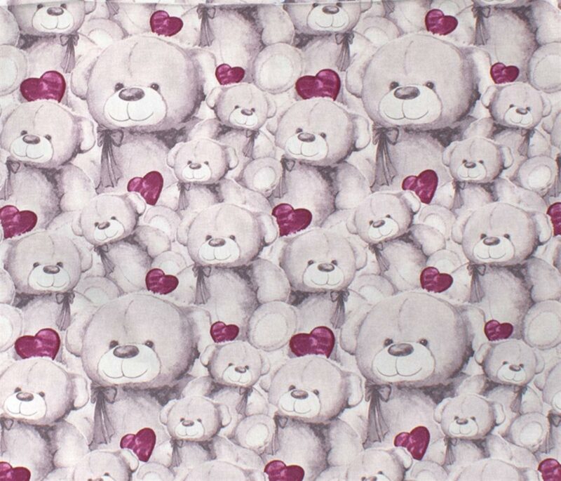 ΠΑΝΑ ΧΑΣΕ bebe Teddy Bear 536 80X80 Purple 100% Cotton