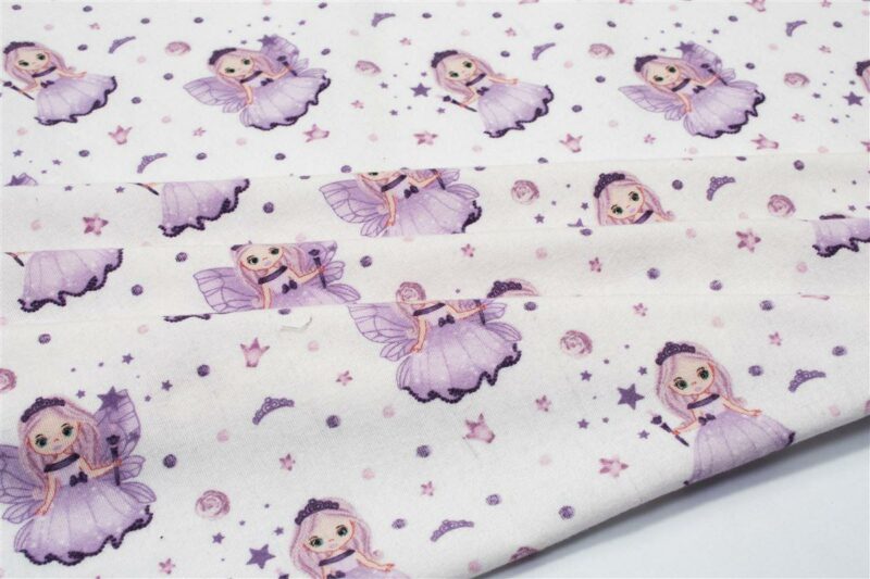 ΣΕΝΤΟΝΑΚΙ ΛΙΚΝΟΥ bebe Fairy 86 80X110 White-Lilac 100% Cotton Flannel