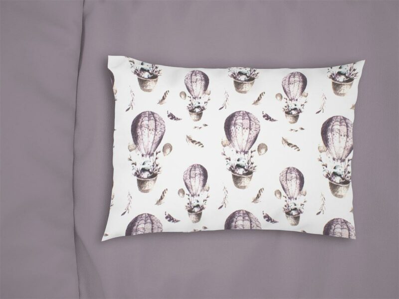 ΜΑΞΙΛΑΡΟΘΗΚΗ ΕΜΠΡΙΜΕ bebe Hot Air Balloon 78 35X45 Lilac 100% Cotton Flannel