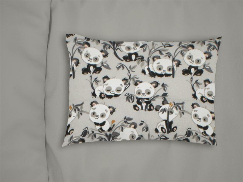 ΜΑΞΙΛΑΡΟΘΗΚΗ ΕΜΠΡΙΜΕ bebe Panda Bear 96 35X45 Grey 100% Cotton Flannel