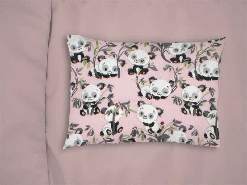 ΜΑΞΙΛΑΡΟΘΗΚΗ ΕΜΠΡΙΜΕ kids Panda Bear 97 50X70 Pink 100% Cotton Flannel