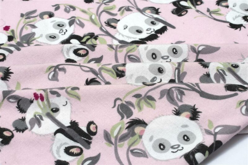 ΠΑΝΑ ΦΑΝΕΛΑ bebe Panda Bear 97 80X80 Pink 100% Cotton Flannel