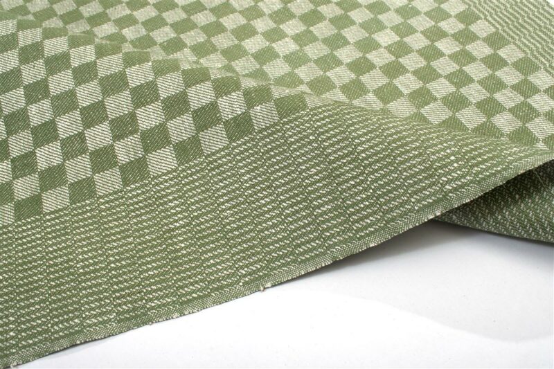 Καρέ Chequered 68X68 Green 50/50 Cott/Linen