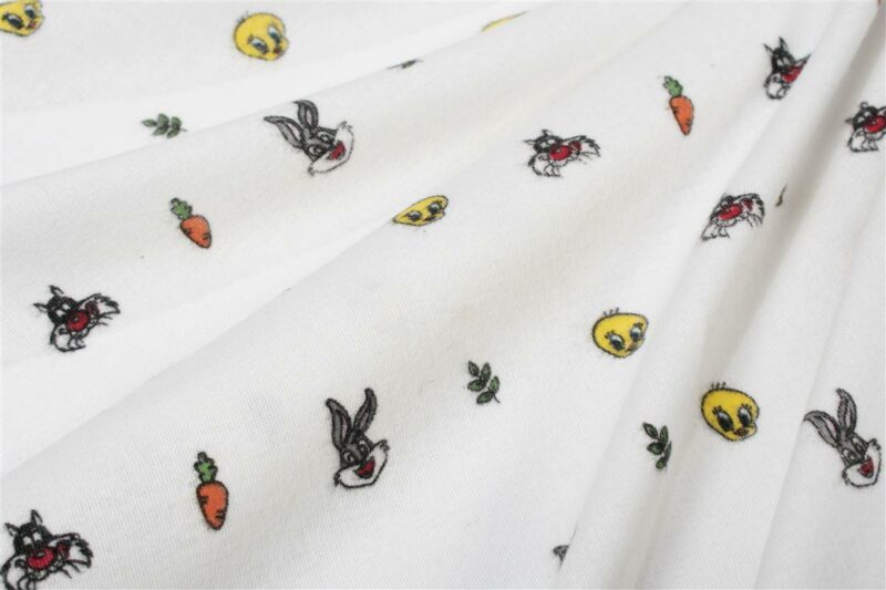 Σεντόνια Εμπριμέ Σετ 3 τεμ kids Looney Tunes 38 160X240 White 100% Cotton Flannel