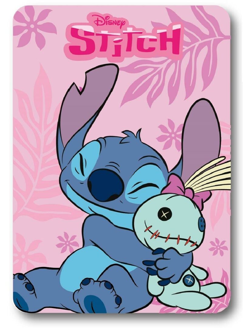 Κουβέρτα Fleece Disney Home Stitch 25 100X140 Pink 100% Polyester