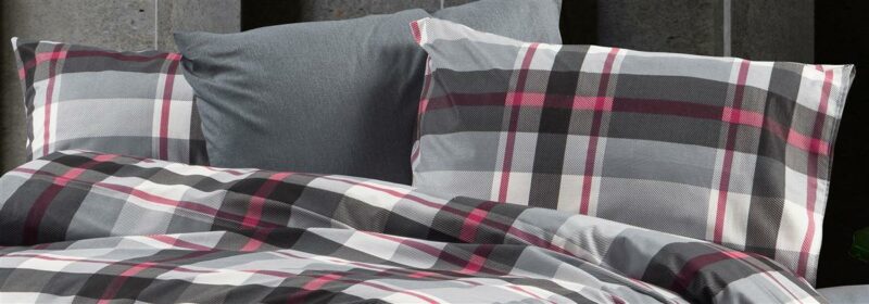 Μαξιλαροθήκη Εμπριμέ Εκάβη 424 50X70 Grey-Bordeaux 70/30 Cott/Pol 5174440