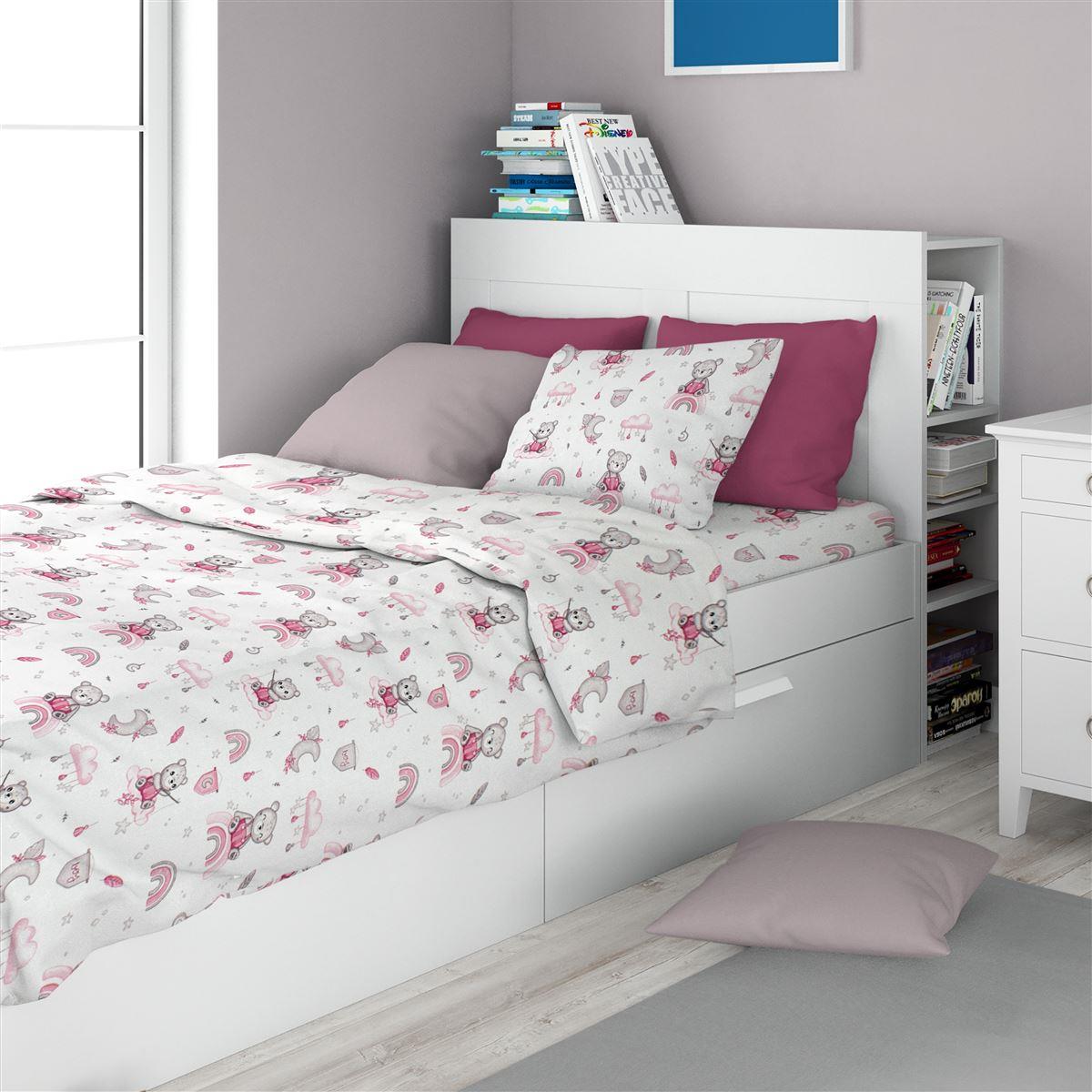 Σεντόνια Εμπριμέ Σετ 2 τεμ kids Cloudy Bear 582 160X240