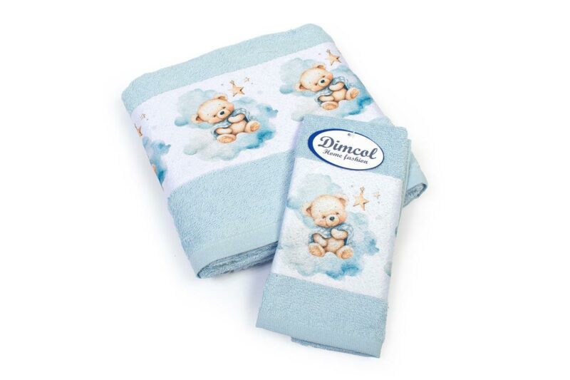 Πετσέτα Σετ 2 τεμ Με Ψηφιακή Εκτύπωση bebe Cute Bear 301 30X50 5175129