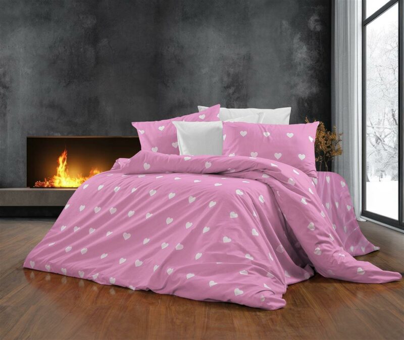 Παπλωματοθήκη Εμπριμέ Αίσθησις 608 220X240 Pink 70/30 Cott/Pol 5175845