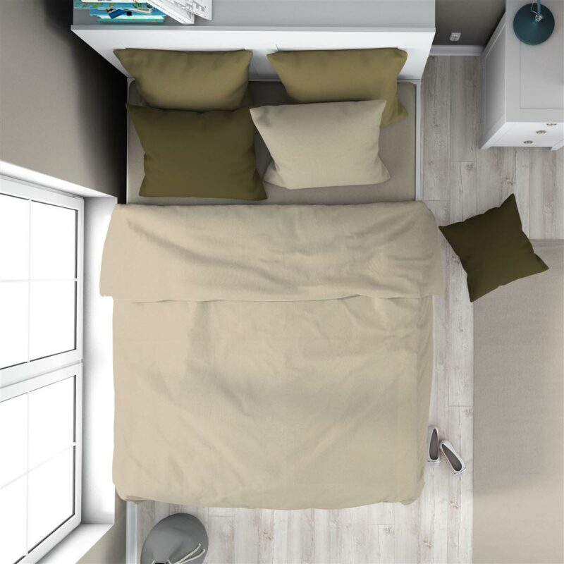 Πάπλωμα Solid 502 160X240 Beige 100% Cotton 5946117