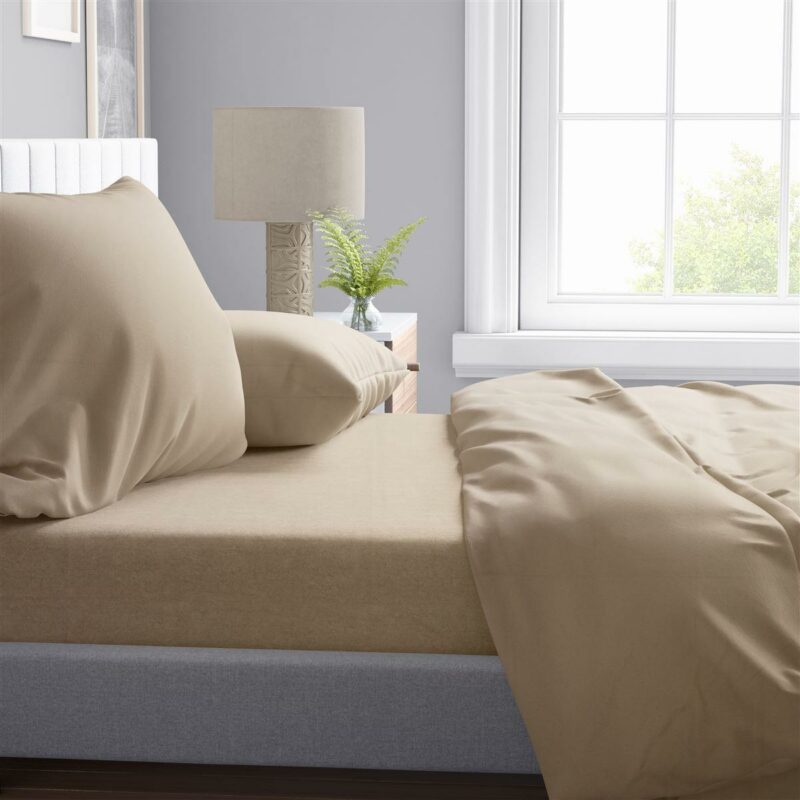Παπλωματοθήκη Solid 502 220X240 Beige 100% Cotton 5175888