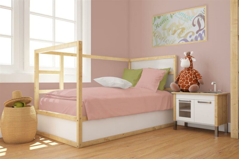 Πάπλωμα bebe Solid 503 120X160 Dusty Rose 100% Cotton 4227843