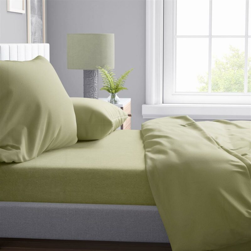 Παπλωματοθήκη Solid 504 220X240 Olive 100% Cotton 5175894