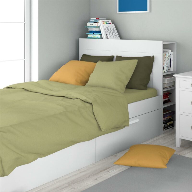 Σεντόνι 1 τεμ Solid 504 160X240 Olive 100% Cotton 5175904