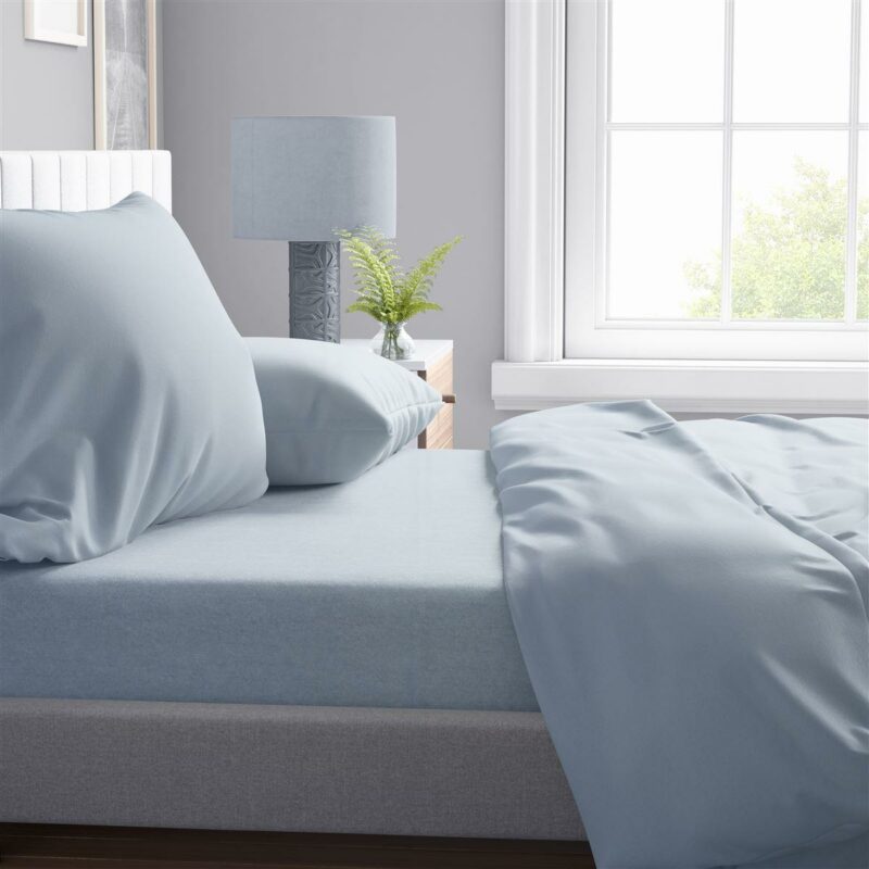 Παπλωματοθήκη Solid 505 220X240 Light Blue-Grey 100% Cotton 5175896