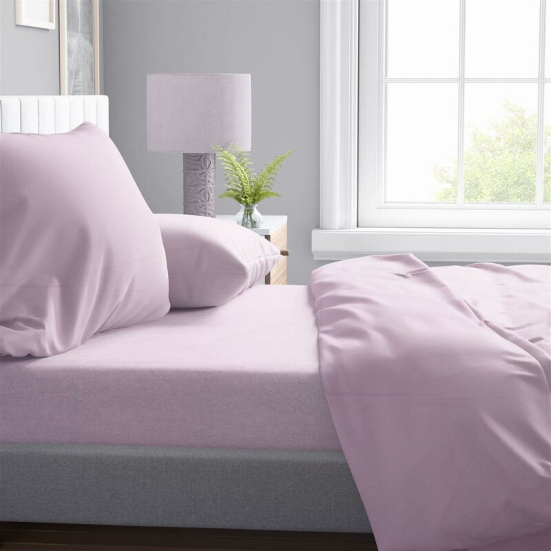 Παπλωματοθήκη Solid 506 220X240 Light Purple 100% Cotton 5175898