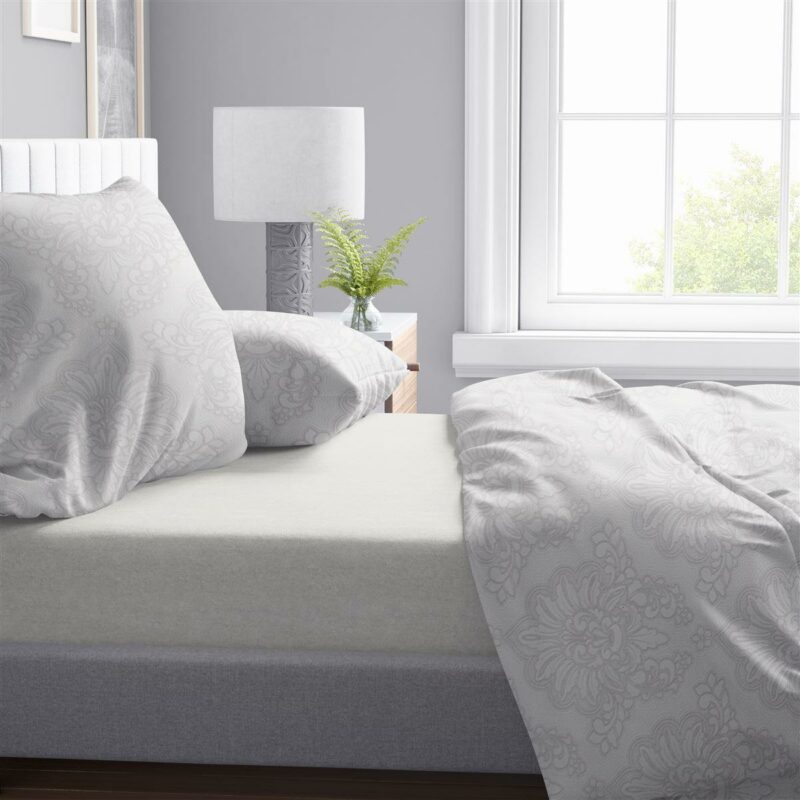 Σεντόνια Εμπριμέ Σετ 4 τεμ Άρτεμις 701 220X240 Grey 100% Cotton 5175604
