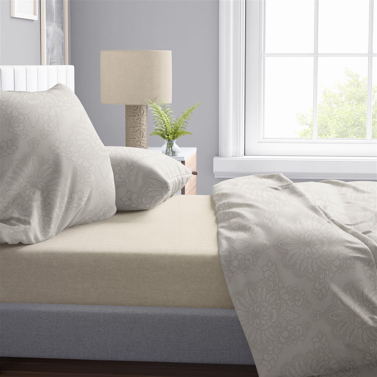 Πάπλωμα Εμπριμέ Άρτεμις 702 220X240 Beige 100% Cotton