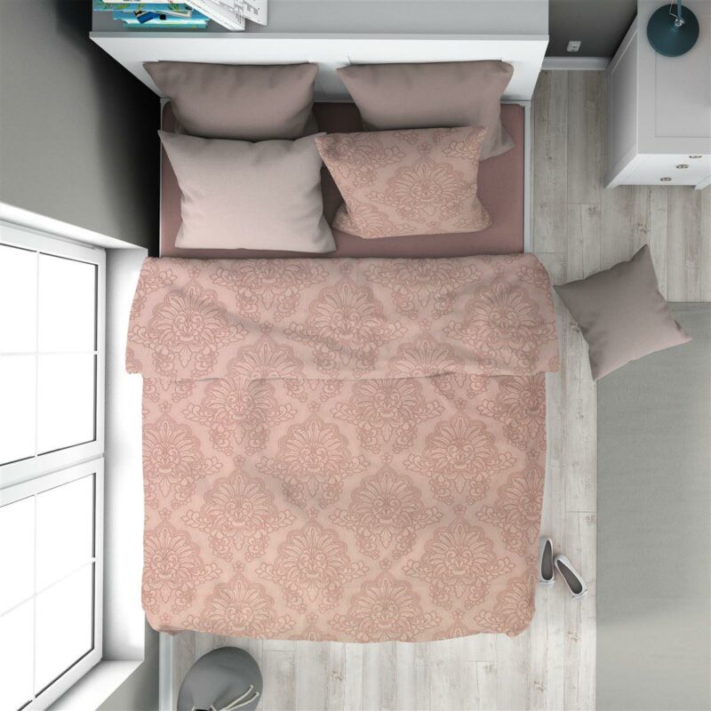 Πάπλωμα Εμπριμέ Άρτεμις 703 160X240 Dusty Rose 100% Cotton 4227920