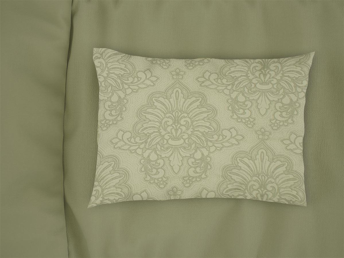 Μαξιλαροθήκη Εμπριμέ Άρτεμις 704 50X70 Light Olive 100% Cotton