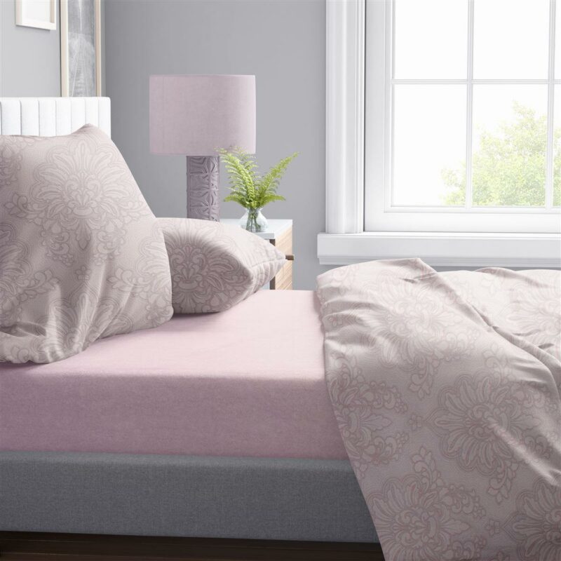 Παπλωματοθήκη Εμπριμέ Άρτεμις 706 220X240 Light Purple 100% Cotton 5175602